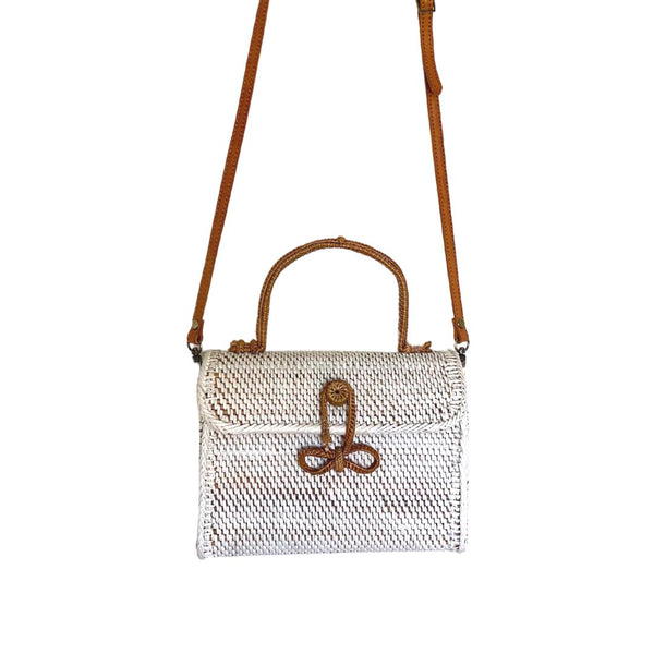 【関税送料込】ルブタン Elisa Rattan & Leather Shoulder Bag ef42be5b-42ce-40ae-9388-