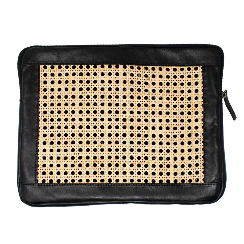 Crew Cane and Leather Laptop Case