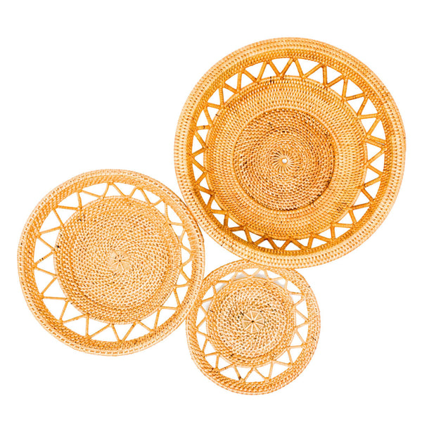 ADELINE WOVEN BOWLS - Set of 3