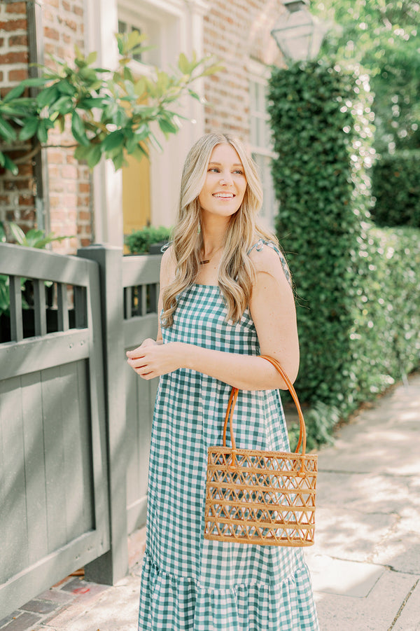 CAITLIN RATTAN TOTE BAG