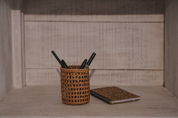 CANE PENCIL HOLDER / DESK ORGANIZER