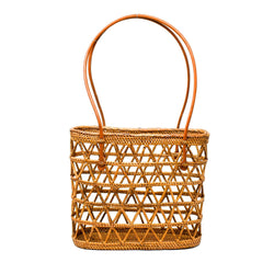 CAITLIN RATTAN TOTE BAG