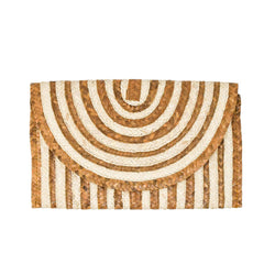 CLAIRE CLUTCH - HONEY STRIPE