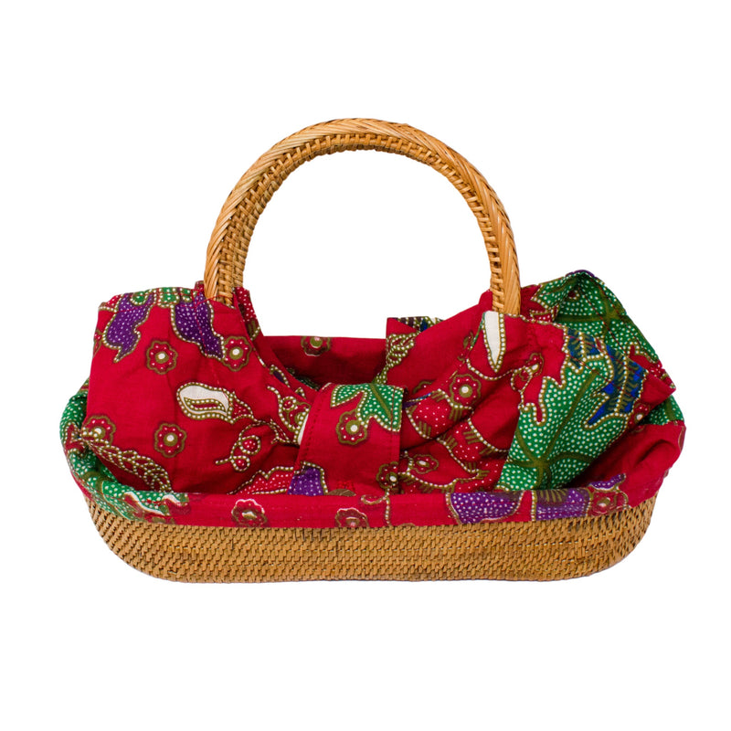 EMILY TOTE IN RED BATIK