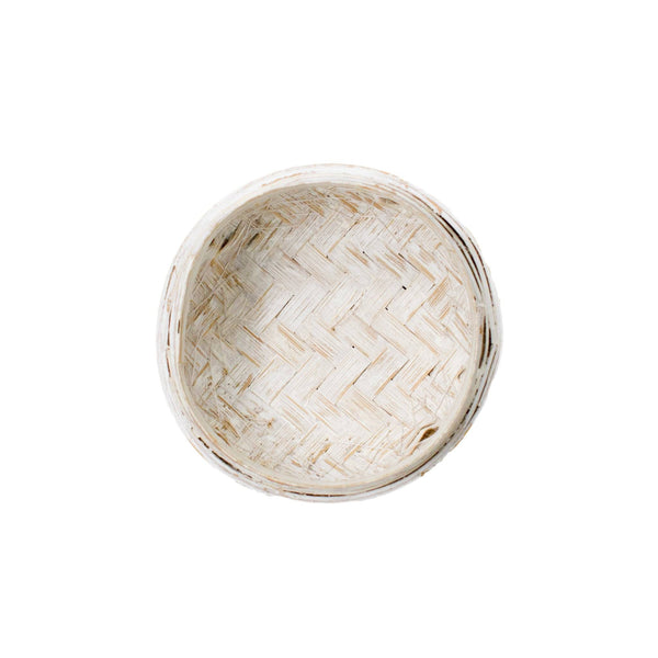 Gili Shell Bowl with Lid - White