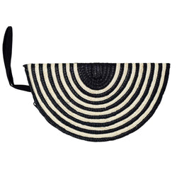 HALFMOON CLUTCH - Black Stripe