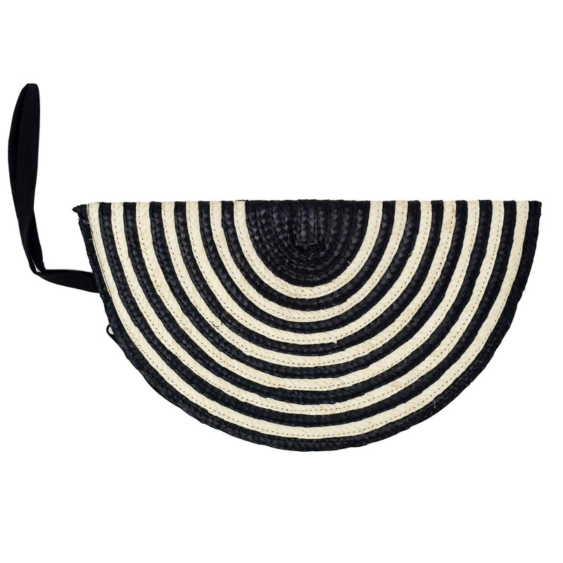 HALFMOON CLUTCH - Honey Stripe