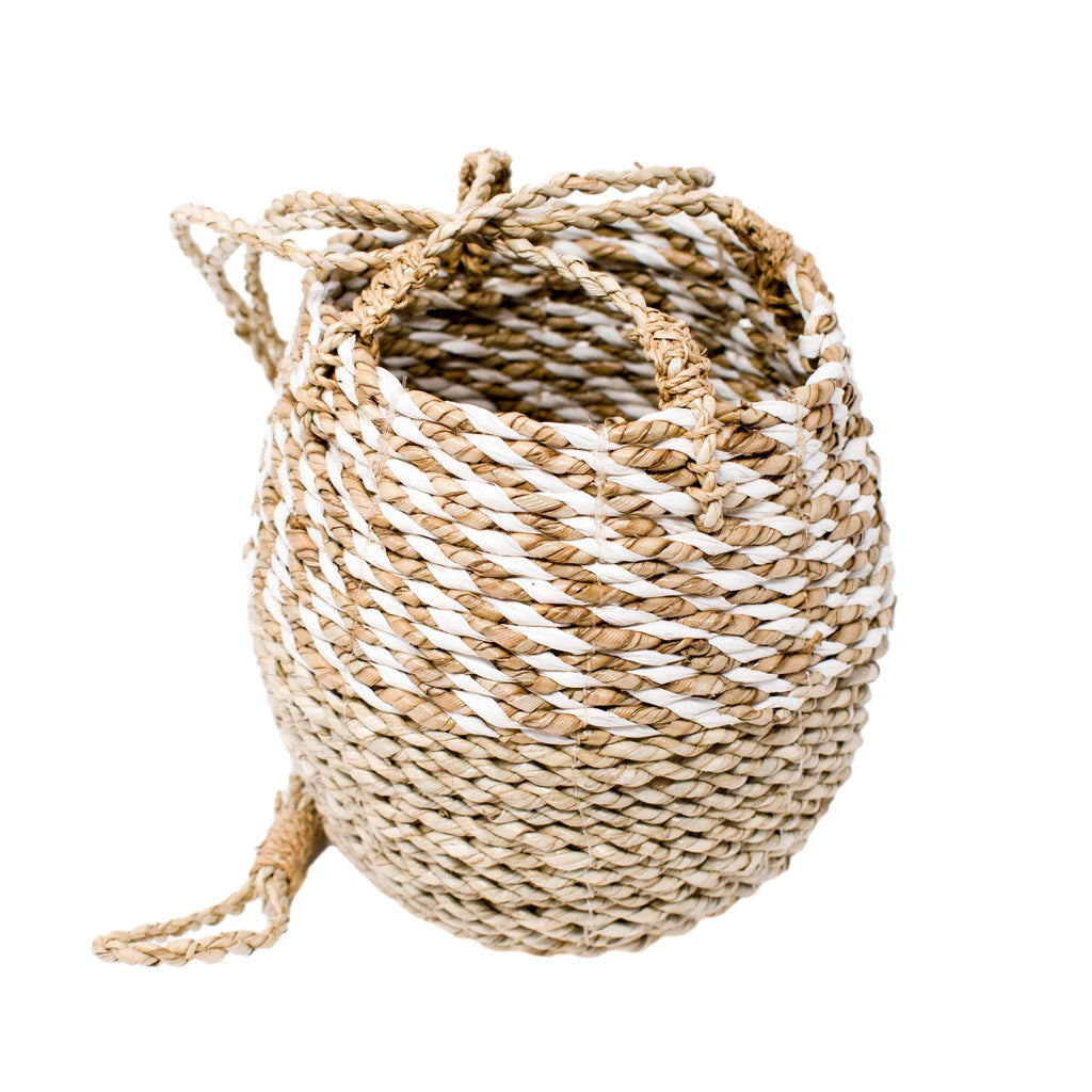 hanging woven planter hanging woven planter