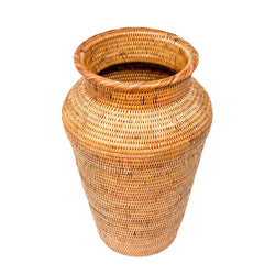 HONEY RATTAN DECOR VASE