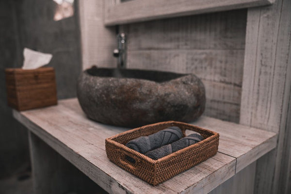 HONEY RATTAN TRAY {Small}