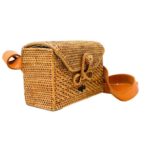 Paige Rattan Belt Bag