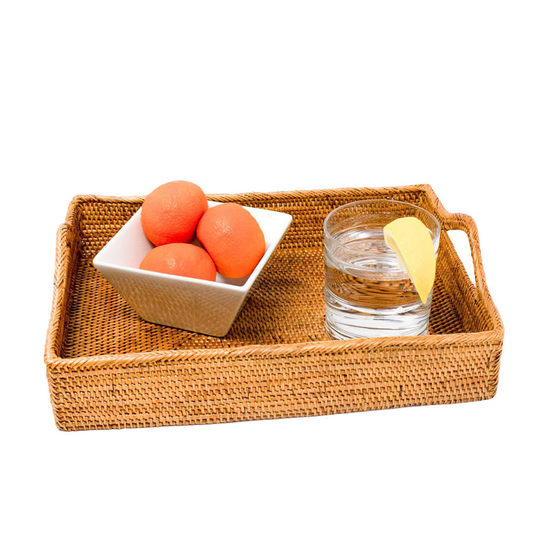 Rattan Tray with Handles