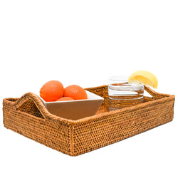 Rattan Tray with Handles