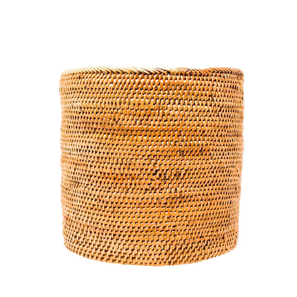 RATTAN WASTE BIN