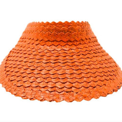 STRAW SUN VISOR - Orange