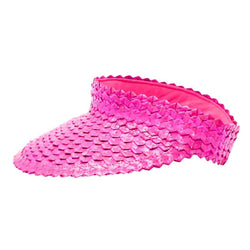 STRAW SUN VISOR - Pink