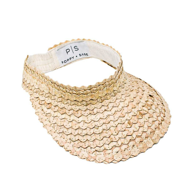 STRAW SUN VISOR - NATURAL