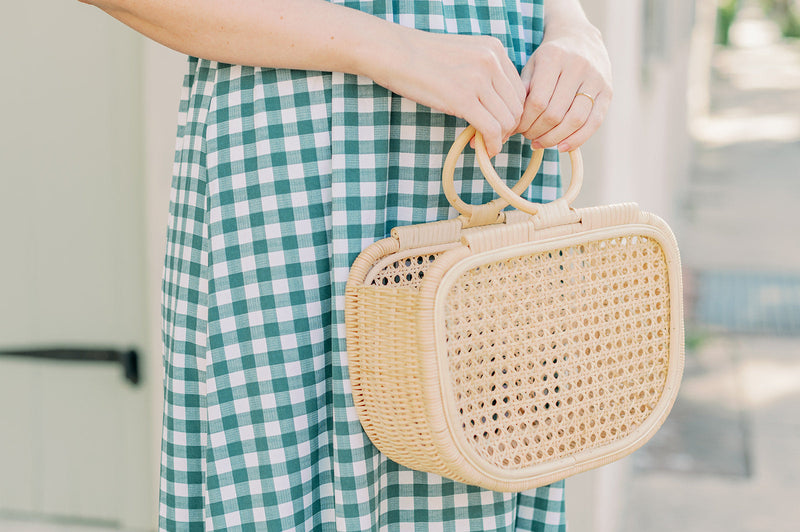 Summer Plaid Simple Tote